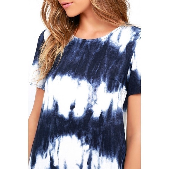 Lulus “Beach Goer” Tie Dye Shift Mini Pocket Dress - Picture 10 of 12